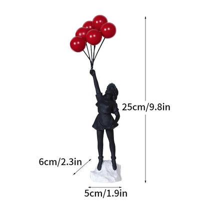 Banksy Figurines | Pop Art Decor | Thrower & Girl Statues - Yeezlab