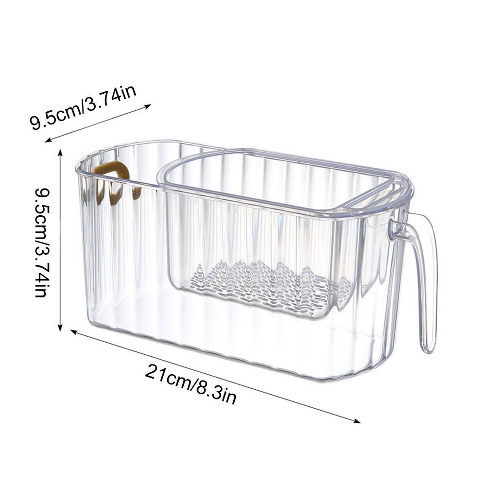 Clear Plastic Two Tier Storage Basket - Yeezlab