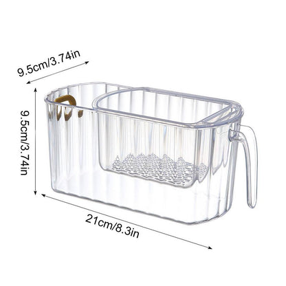 Clear Plastic Two Tier Storage Basket - Yeezlab
