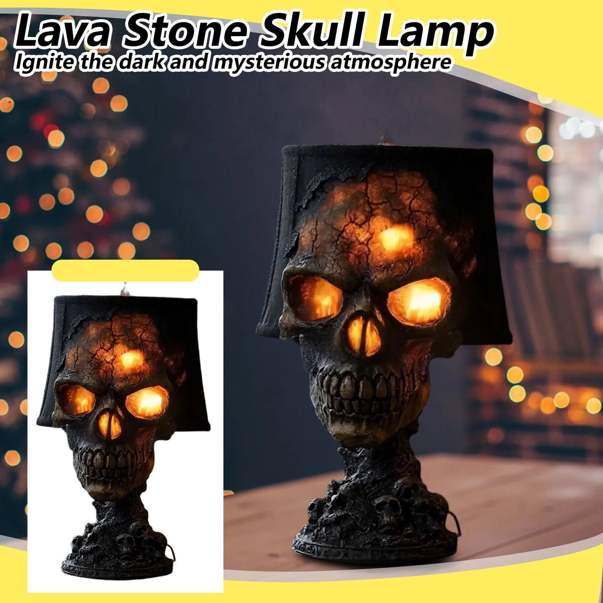 Spooky Skull Table Lamp LED Light - Yeezlab