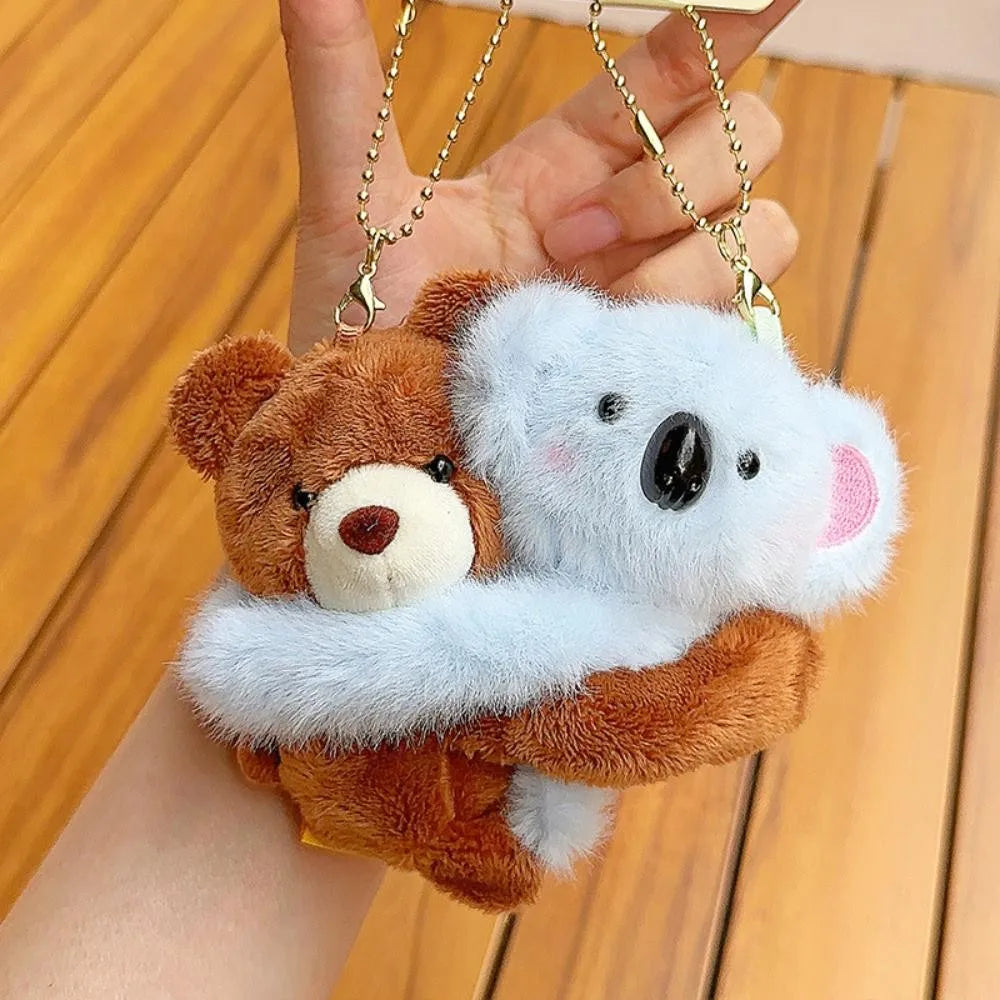Cuddly Animal Hug Keychain Plush Toys