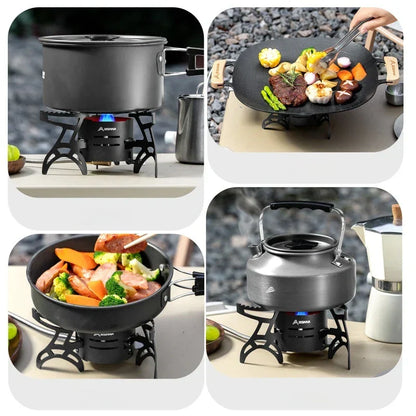 Portable Double Burner Gas Camping Stove