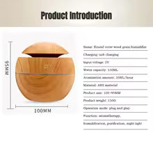 Compact Portable Mini Air Humidifier with LED Light