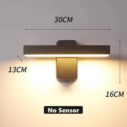 Outdoor Motion Sensor LED Wall Lamp Adjustable
