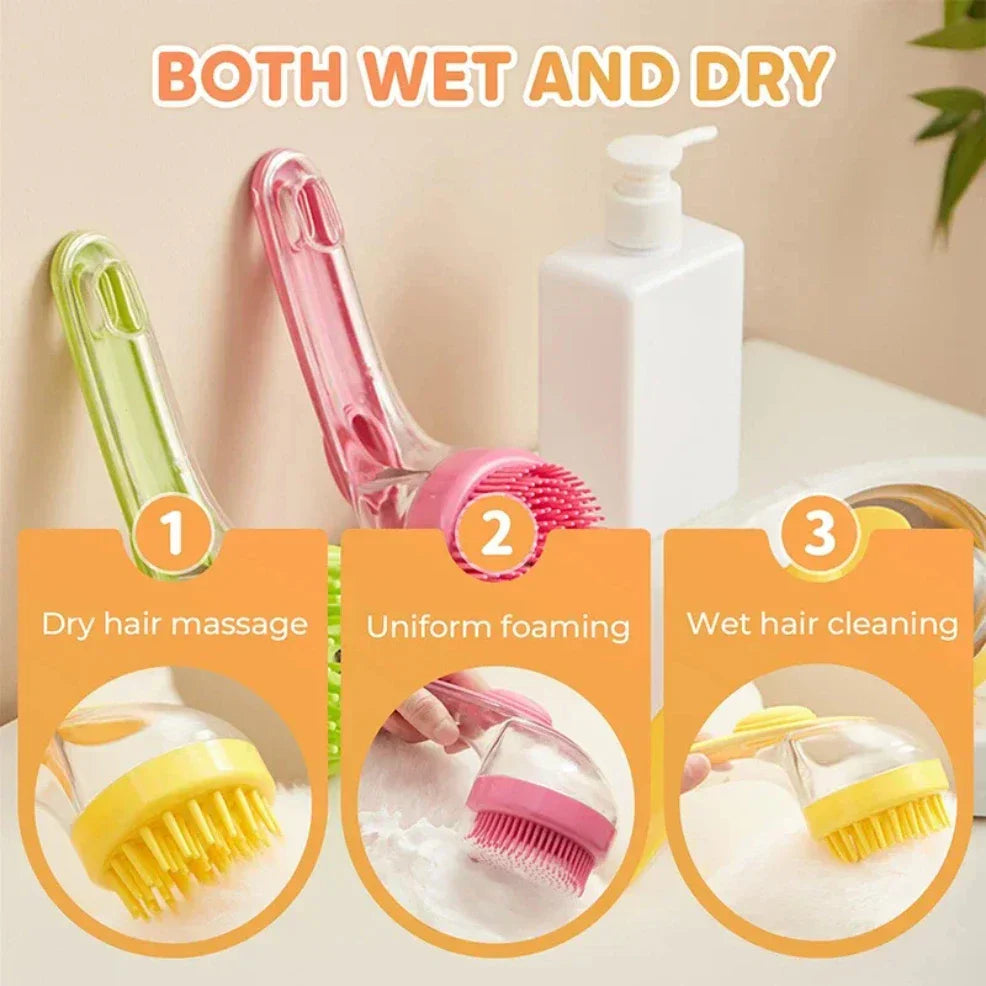Gentle Pet Shower Massage Brush Cleaner