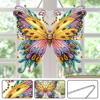 Colorful Diamond Painting Butterfly Pendant Decoration