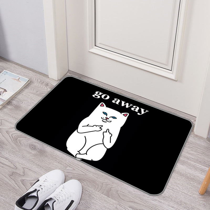 Humorous Welcome Washable Non Slip Door Mat
