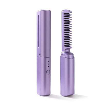 Fast USB Heated Hair Straightening Comb - Yeezlab