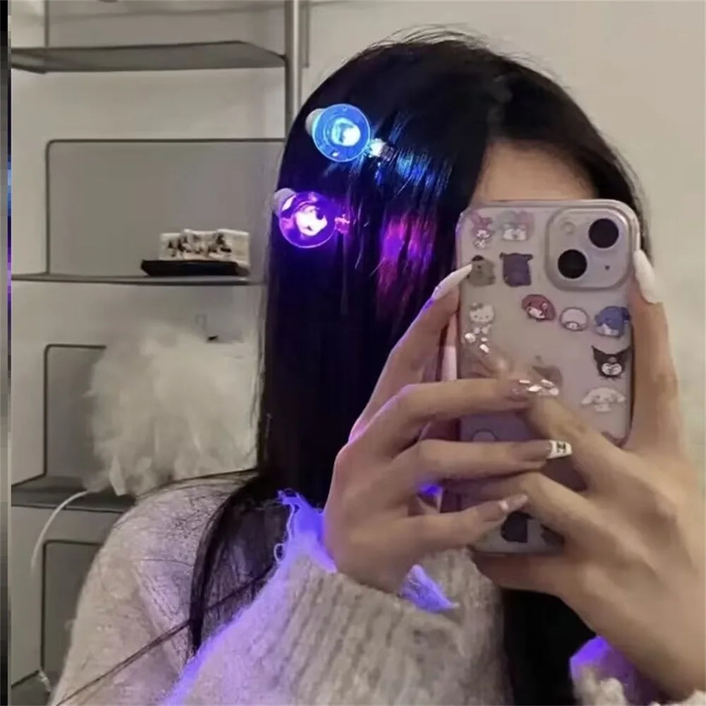 Glowing LED Hair Clip