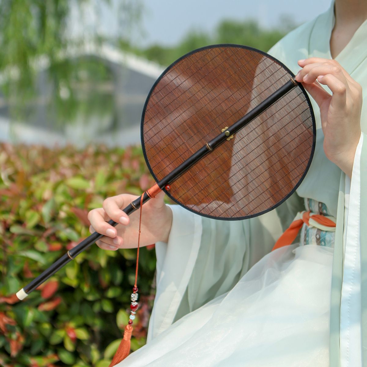 Portable Natural Bamboo Folding Fan