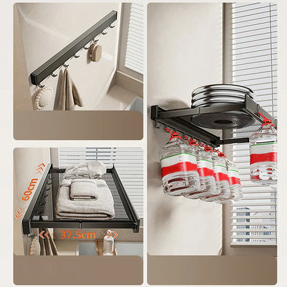 Space Saving Compact Towel Storage Rack Organizer