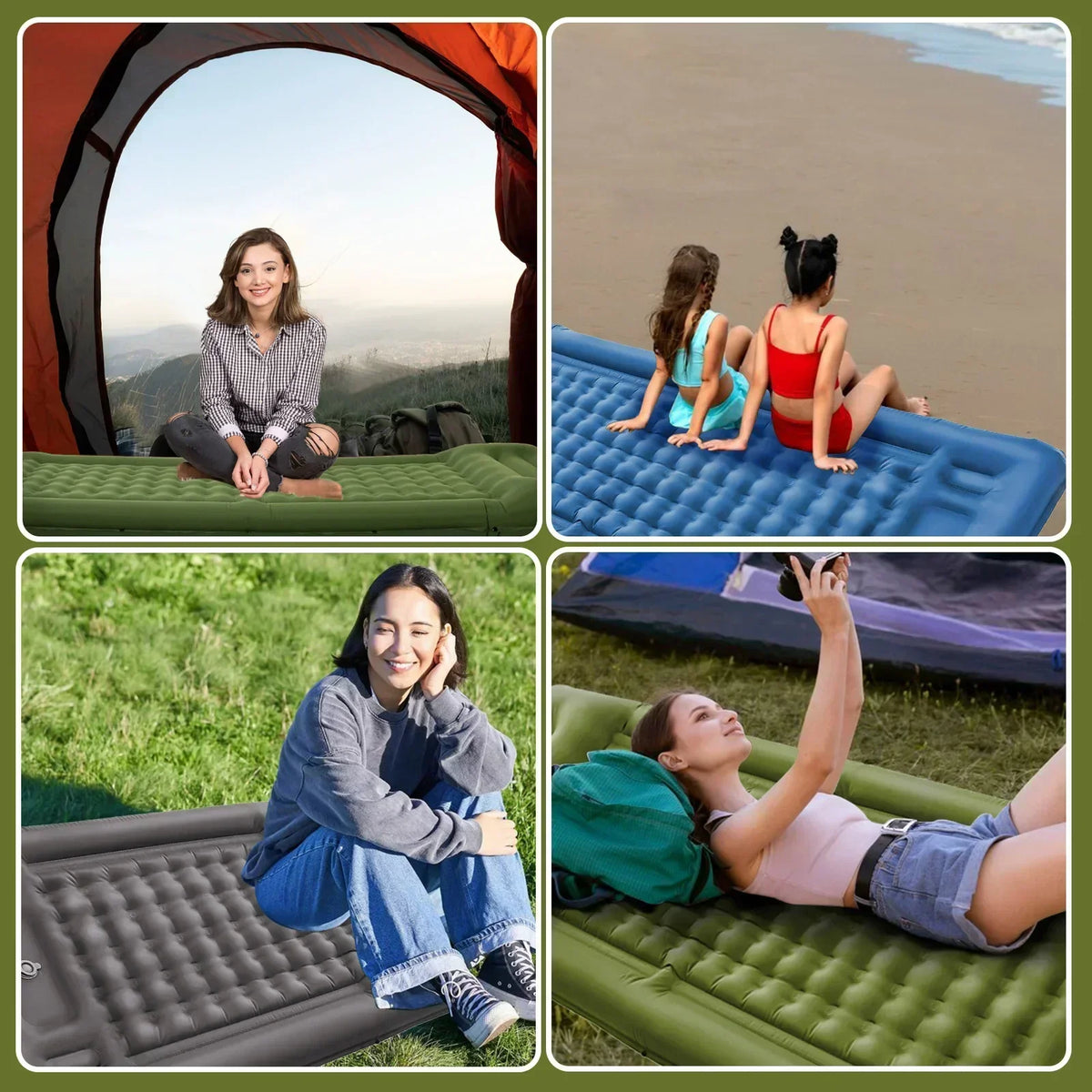 Lightweight Waterproof Camping Mattress with Foot Pump