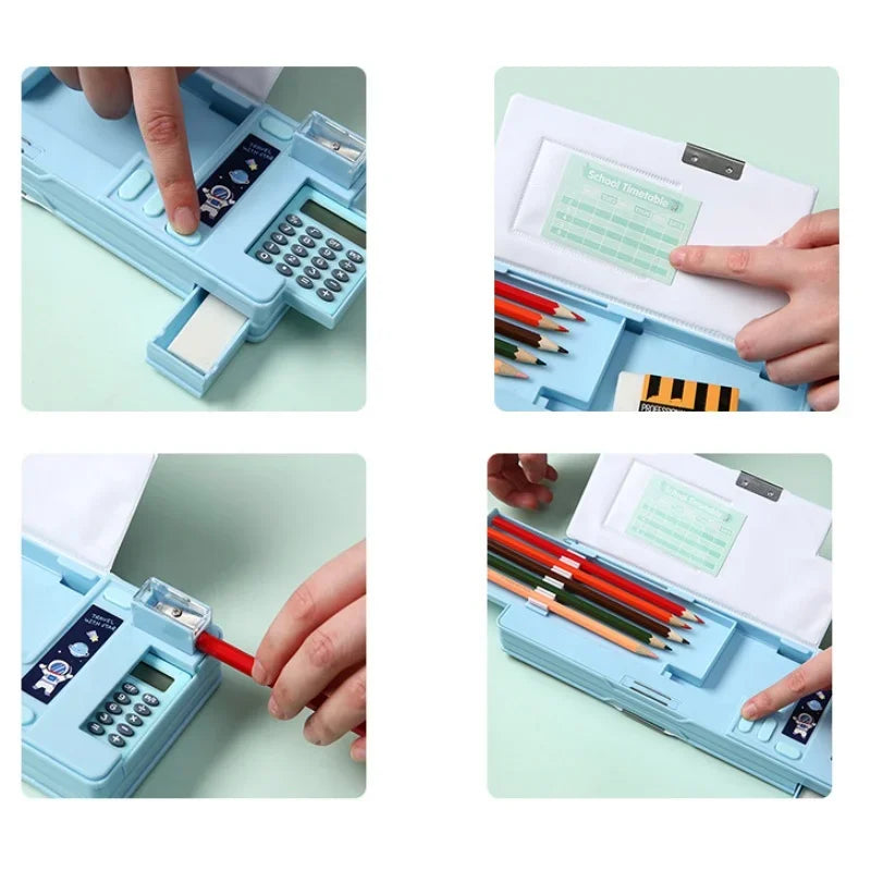 Fun Colorful Kids Pencil Case Calculator