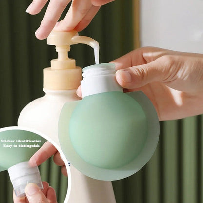 Spill Proof Silicone Travel Bottle Dispenser - Yeezlab