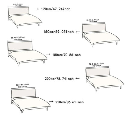 Stretchy Fitted Bed Headboard Cover
