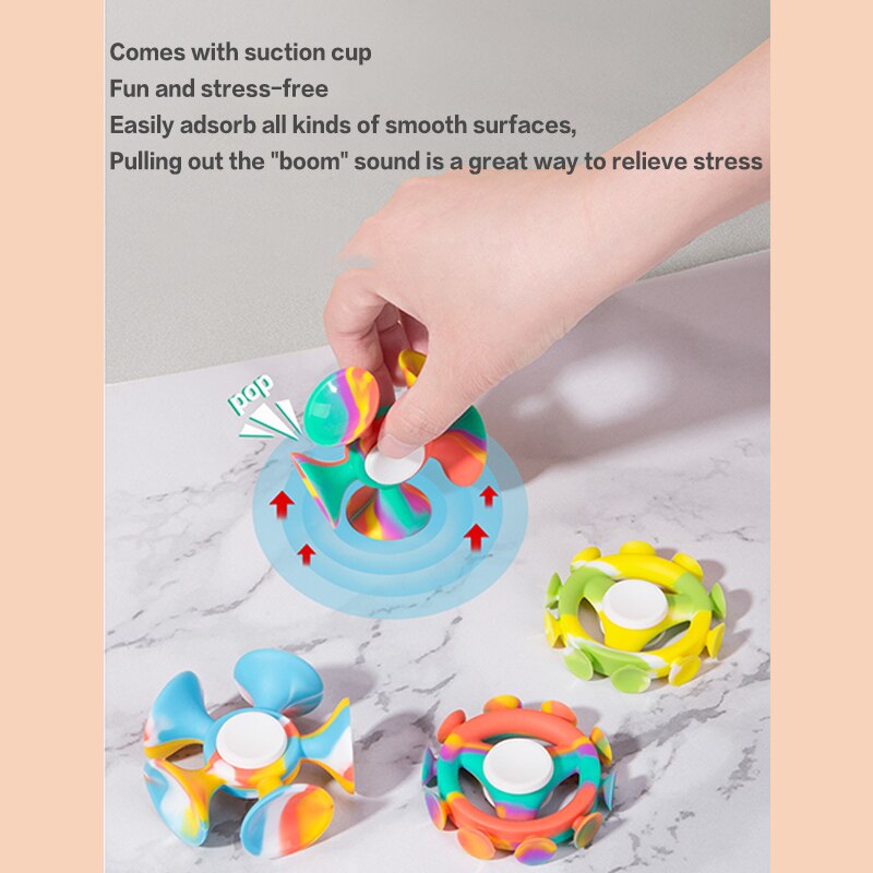 Relaxing Silicone Fidget Spinner Toy