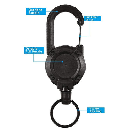 Tough Retractable Keychain with Practical Pull