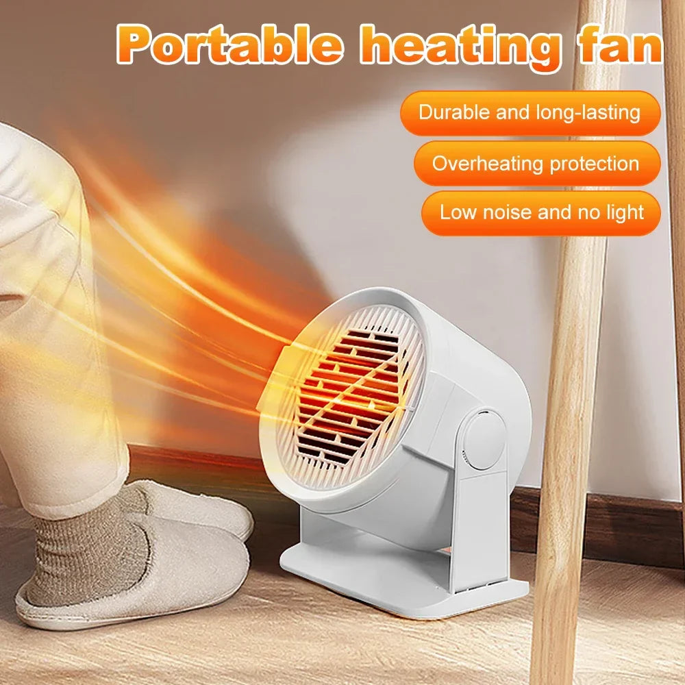 Compact Personal Space Heater with Fan and Foot Warmer - Yeezlab