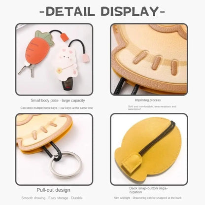 Fun Leather Phone Key Card Holder