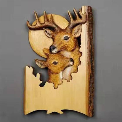 Unique Wooden Animal Figurine Home Decor