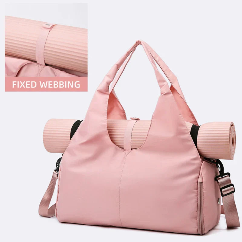 Women's Fitness Tote Bag with Sneaker Pocket