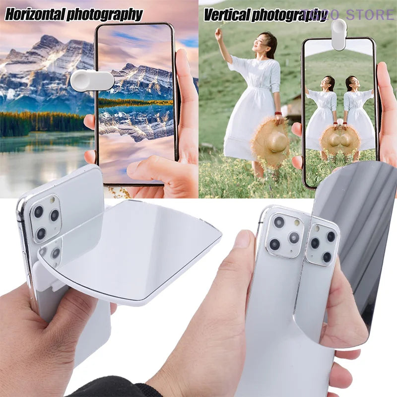 Phone Camera Reflection Mirror Clip Accessory Kit