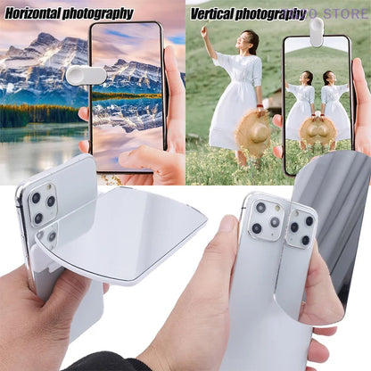Phone Camera Reflection Mirror Clip Accessory Kit