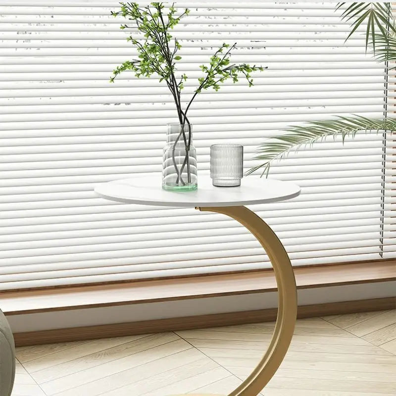 Sturdy Round End Table for Home and Office