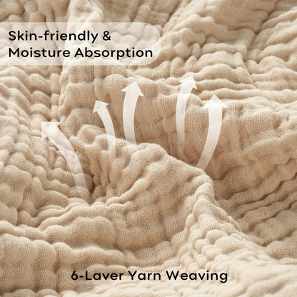 Soft Cotton Throw Blanket for Bed and Sofa