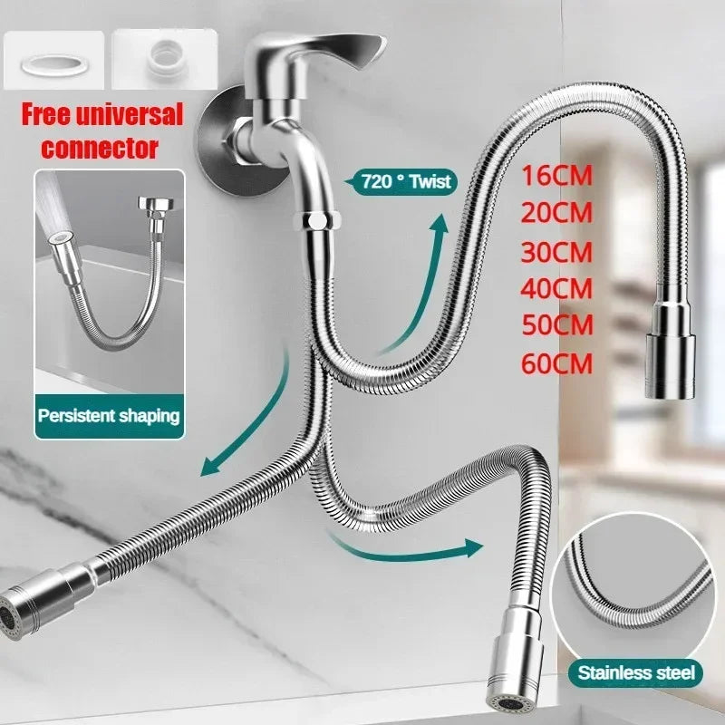 Flexible Kitchen Faucet Spray Nozzle Adapter