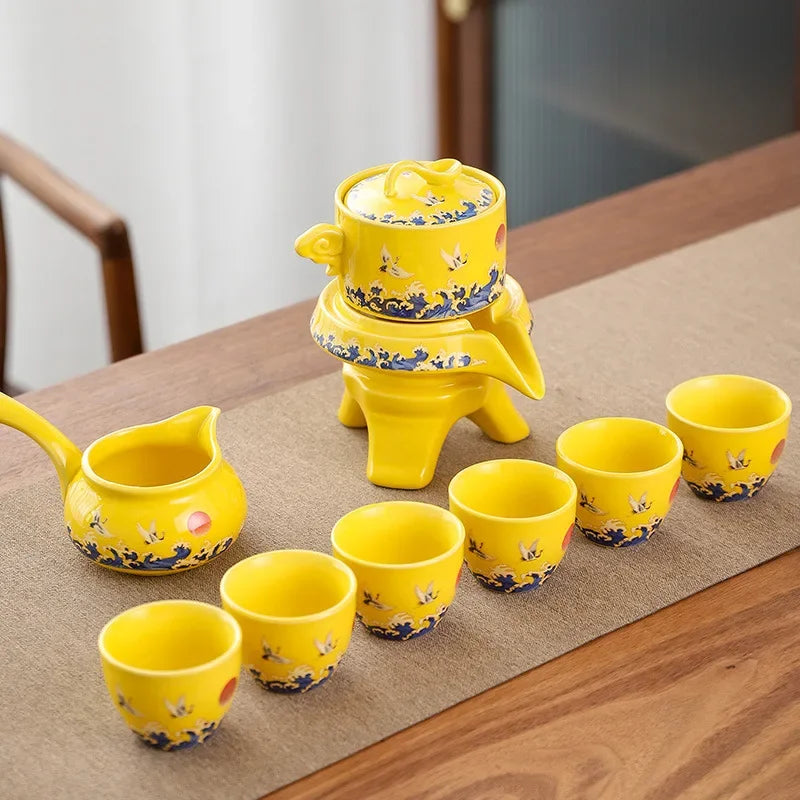 Luxury Chinese Ceramic Dragon Tea Set