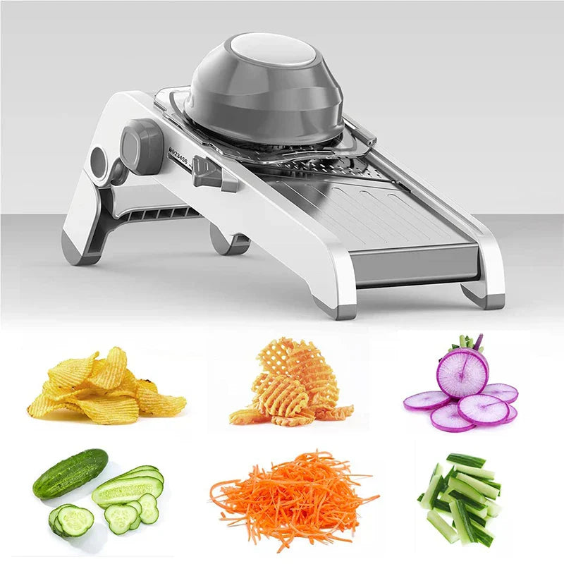 Easy Use 18-in-1 Veggie Slicer with Sharp Steel Blades - Yeezlab