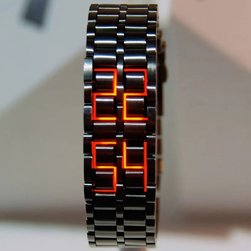 Colorful LED Flowing Digital Watch