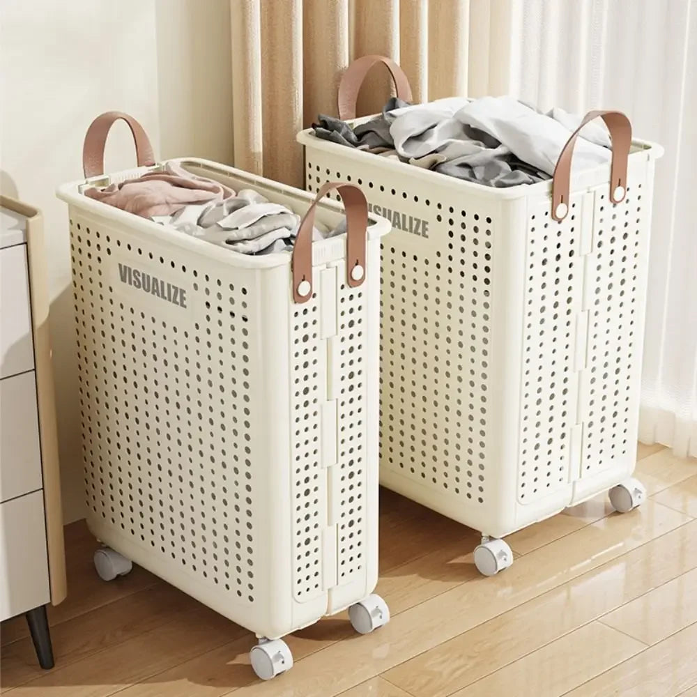 Compact Folding Laundry Storage Basket