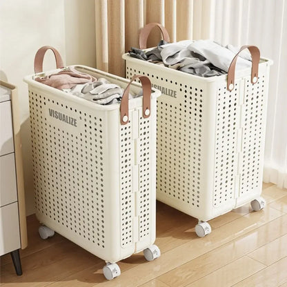 Compact Folding Laundry Storage Basket