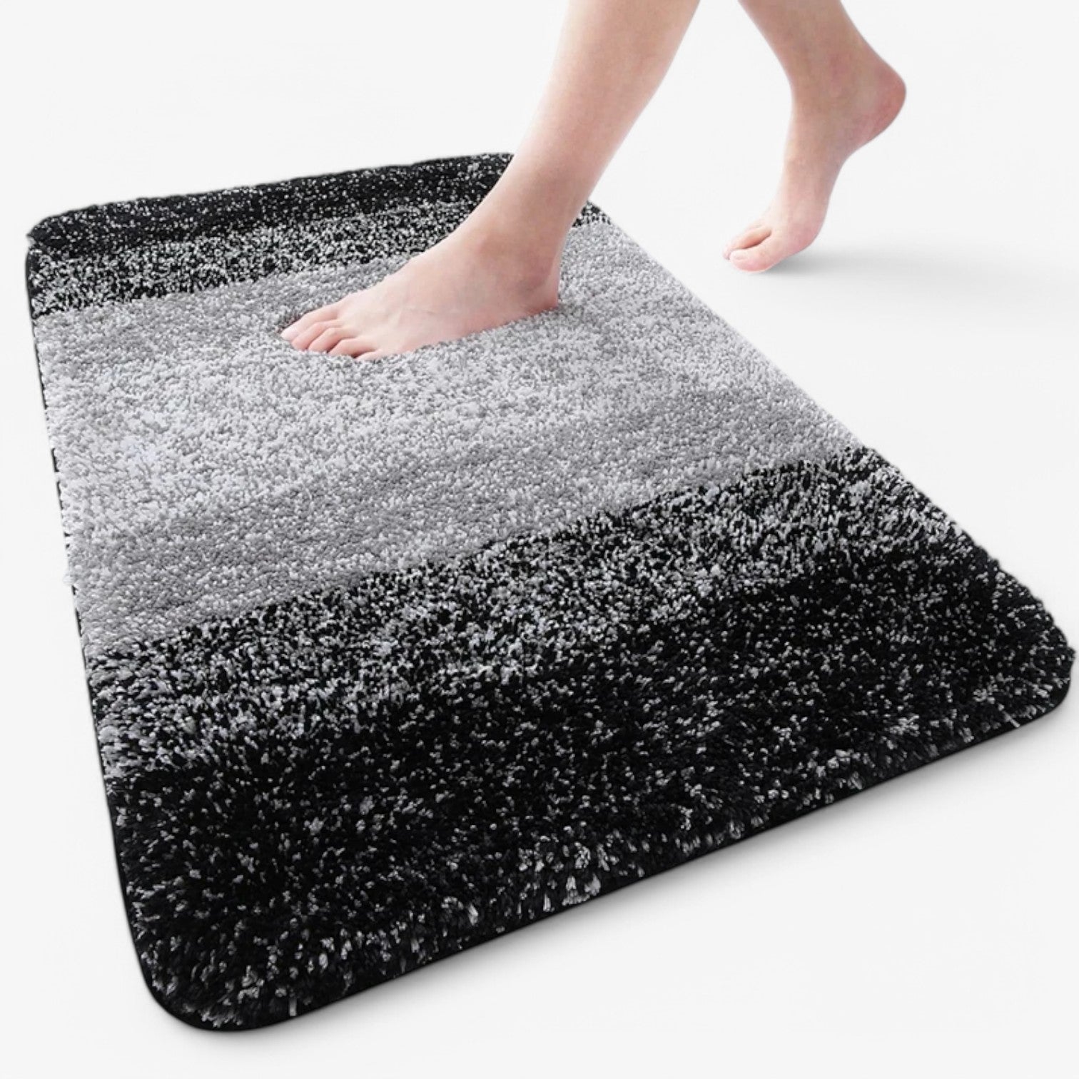 Soft Grip Non-Slip Bath Mat – Fast Drying Bathroom Rug - Yeezlab
