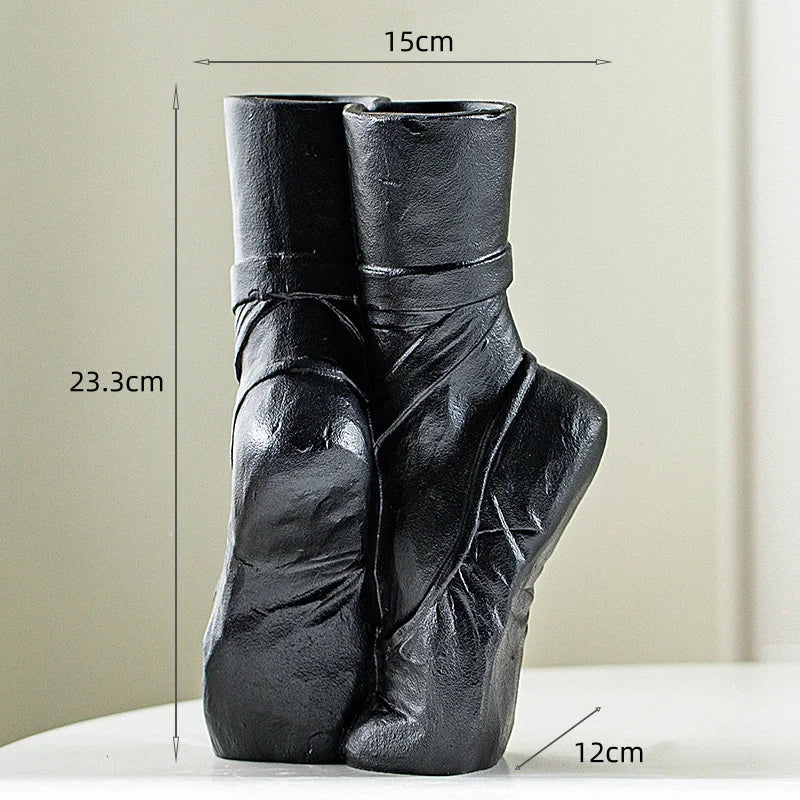 Elegant Dance Inspired Ceramic Vase
