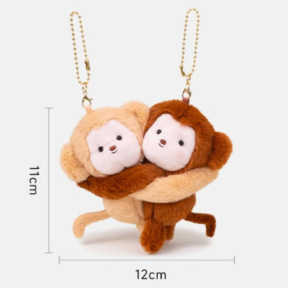 Cuddly Animal Hug Keychain Plush Toys