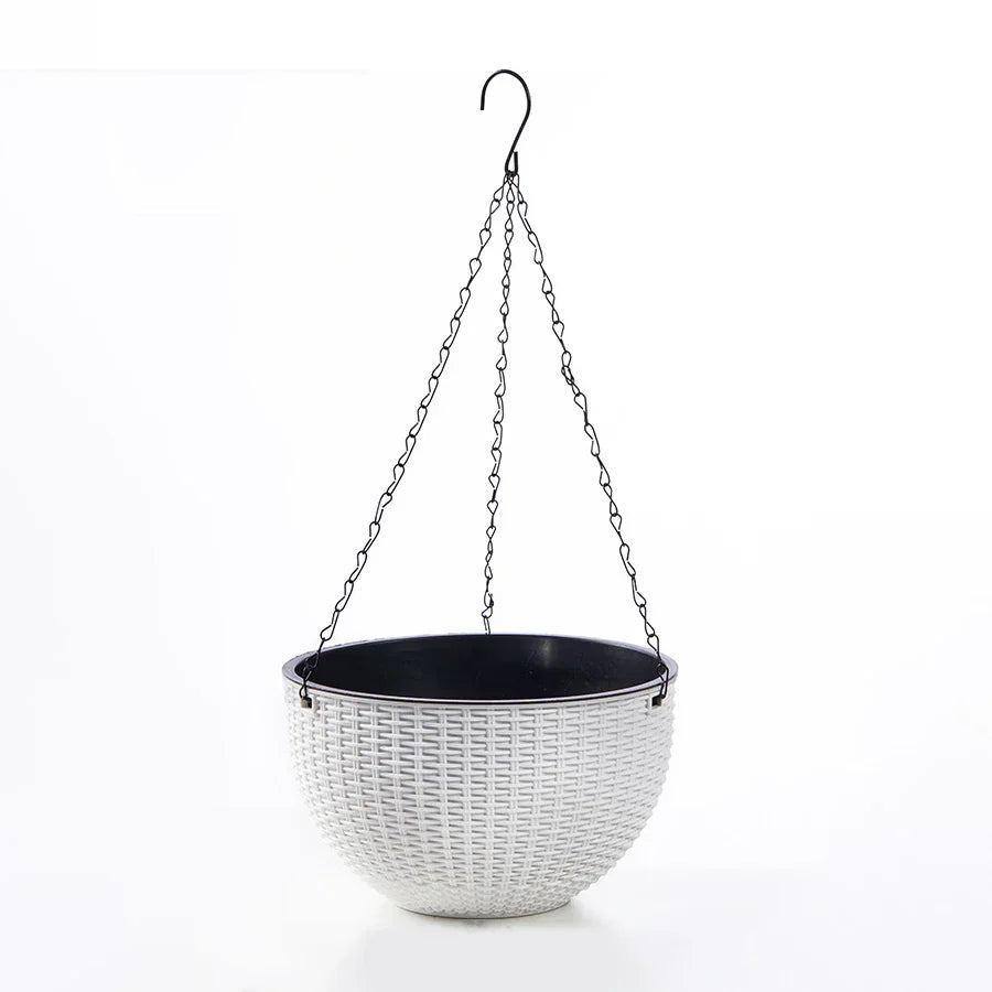 Bohemian Rattan Hanging Planter Basket