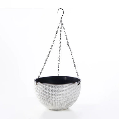 Bohemian Rattan Hanging Planter Basket