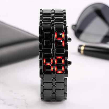 Colorful LED Flowing Digital Watch