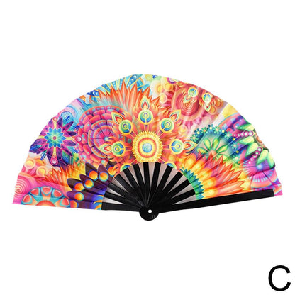 Foldable Asian Style Reflective Hand Fan