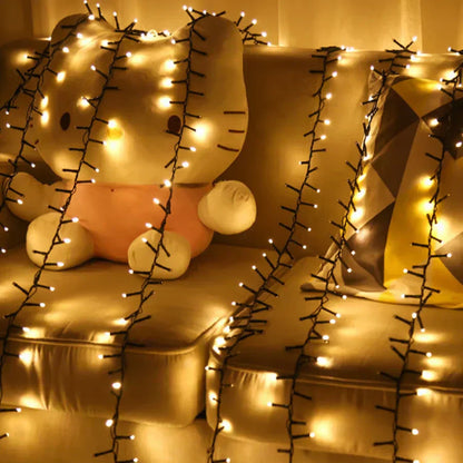 Warm White LED Fairy String Lights 10M Outdoor Decor - Yeezlab