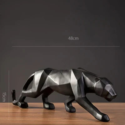 Unique Resin Leopard Desk Figure