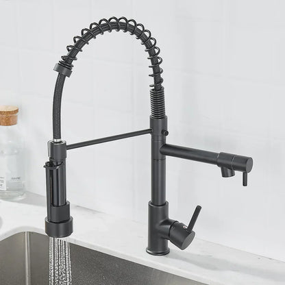 Premium 2 Handle Oil Rubbed Bronze Kitchen Faucet