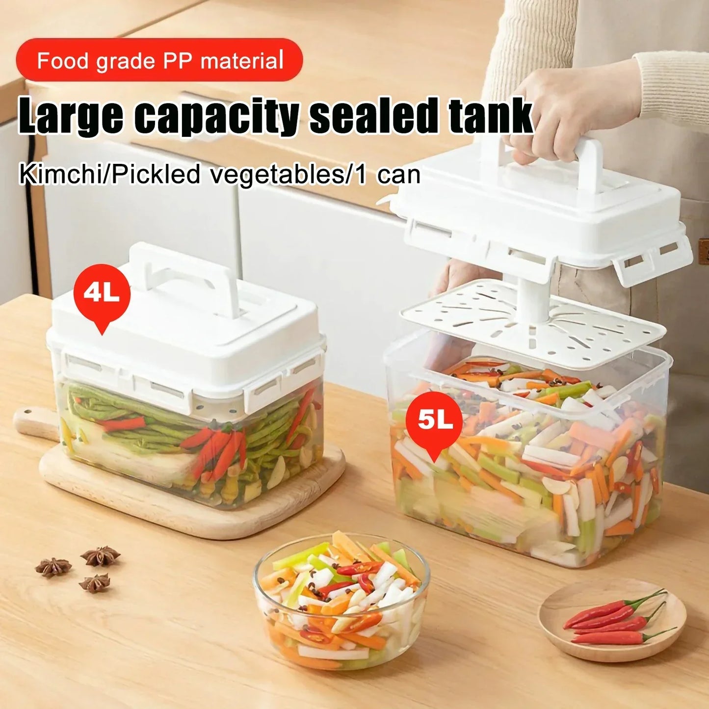 Glass Food Storage Fermentation Jar