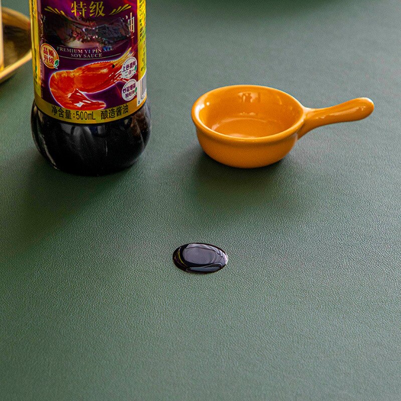 Simple Leather Dining Table Pad