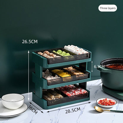 Space Saving Stackable Kitchen Shelf Rack