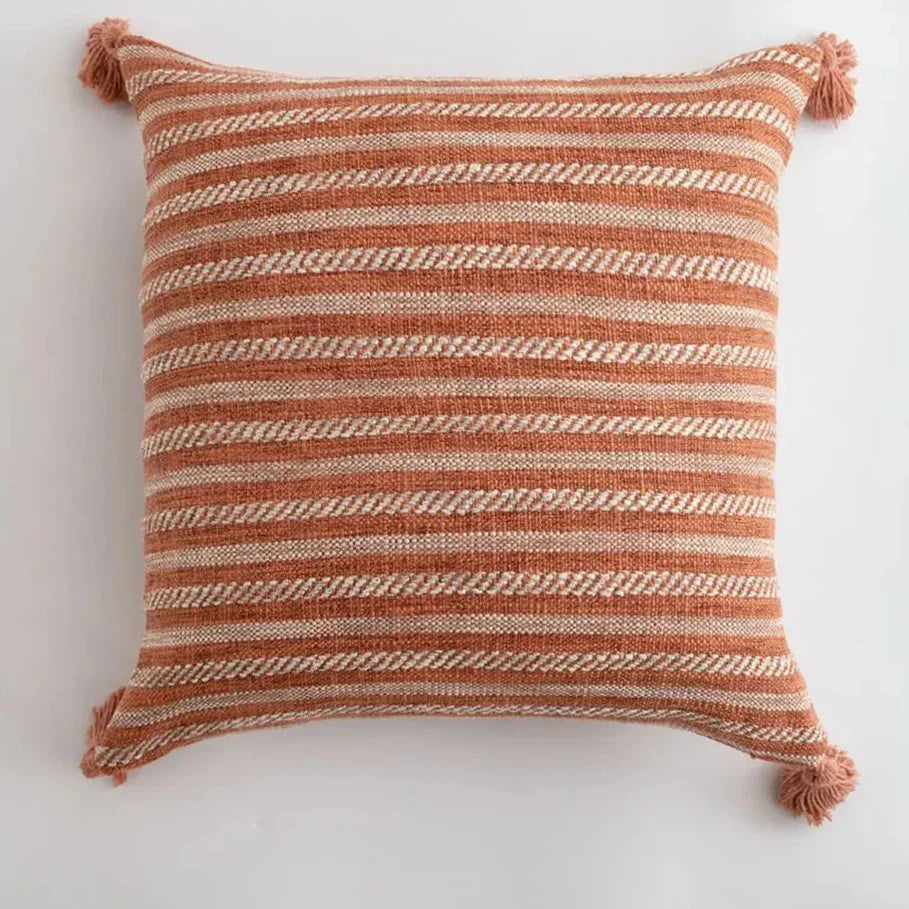 Stylish Home Cushion Cover with Decorative Tassels - Yeezlab