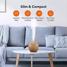 Compact Portable Mini Air Humidifier with LED Light